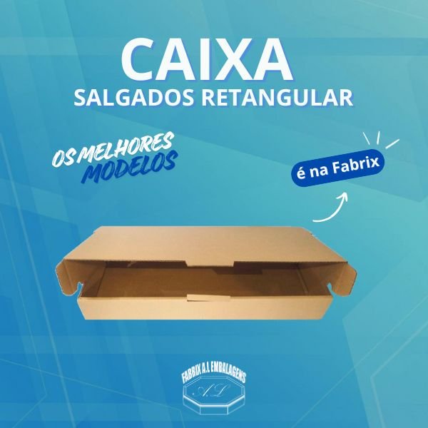 Caixa Modelo Salgados Retangular